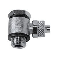 Winkelschwenkverschraubung »value line« G1/4außen, MS vernickelt, SchInnen6/4